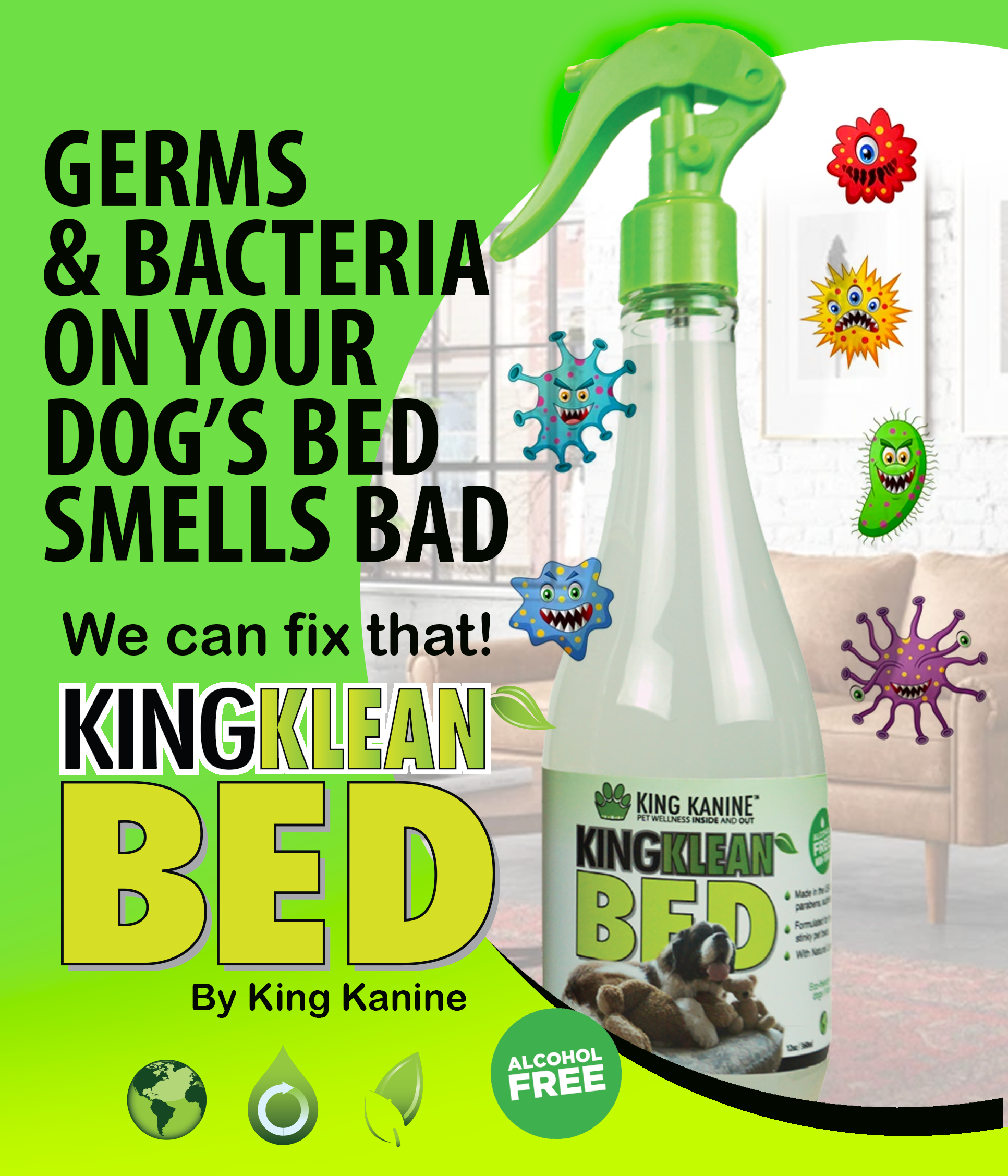 Dog bed clearance spray